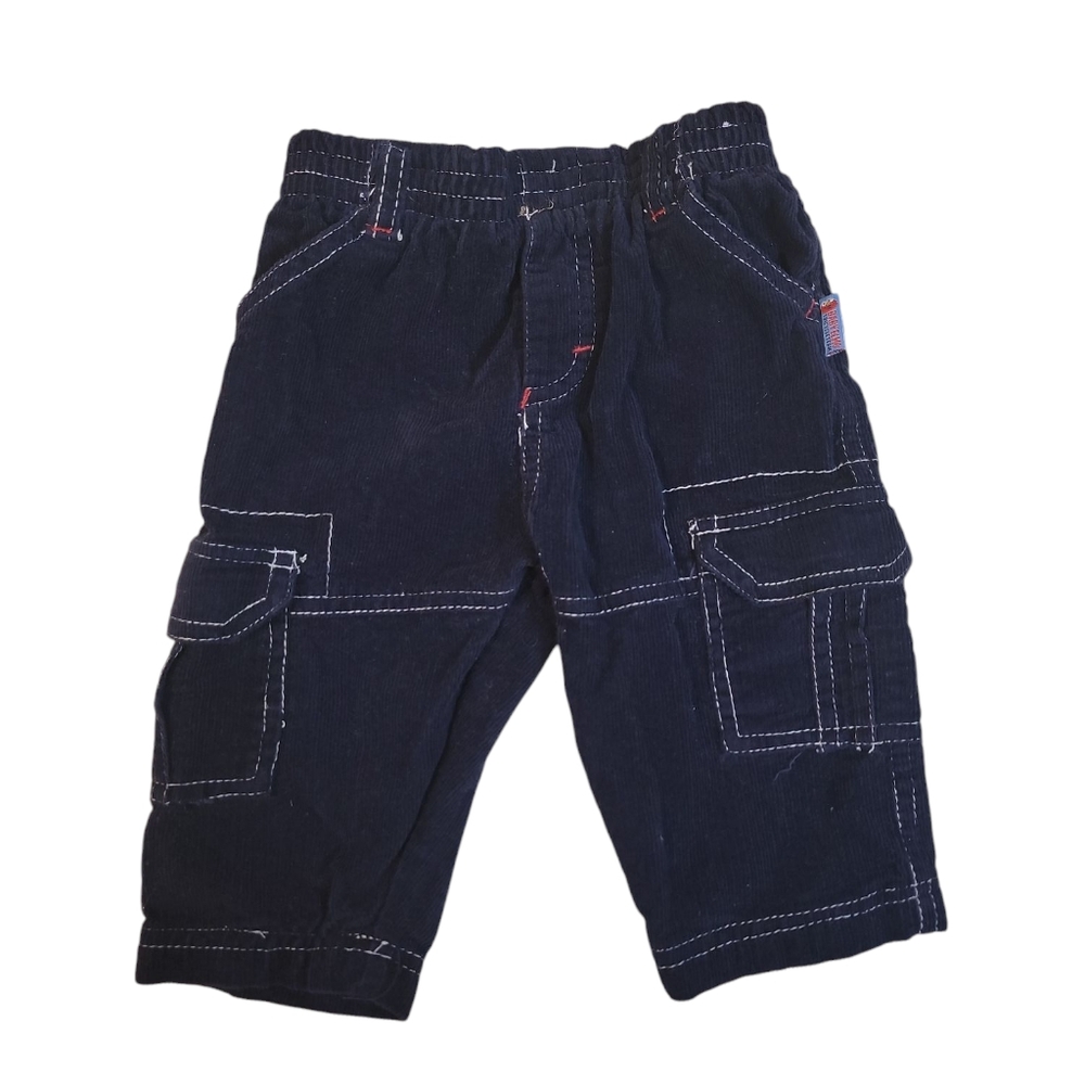 Vintage Seaame Beginnings Baby Elmo‎ Tricycle Team Blue Corduory Cargo Pants